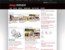 Tablet Screenshot of jersey-volleyball.com